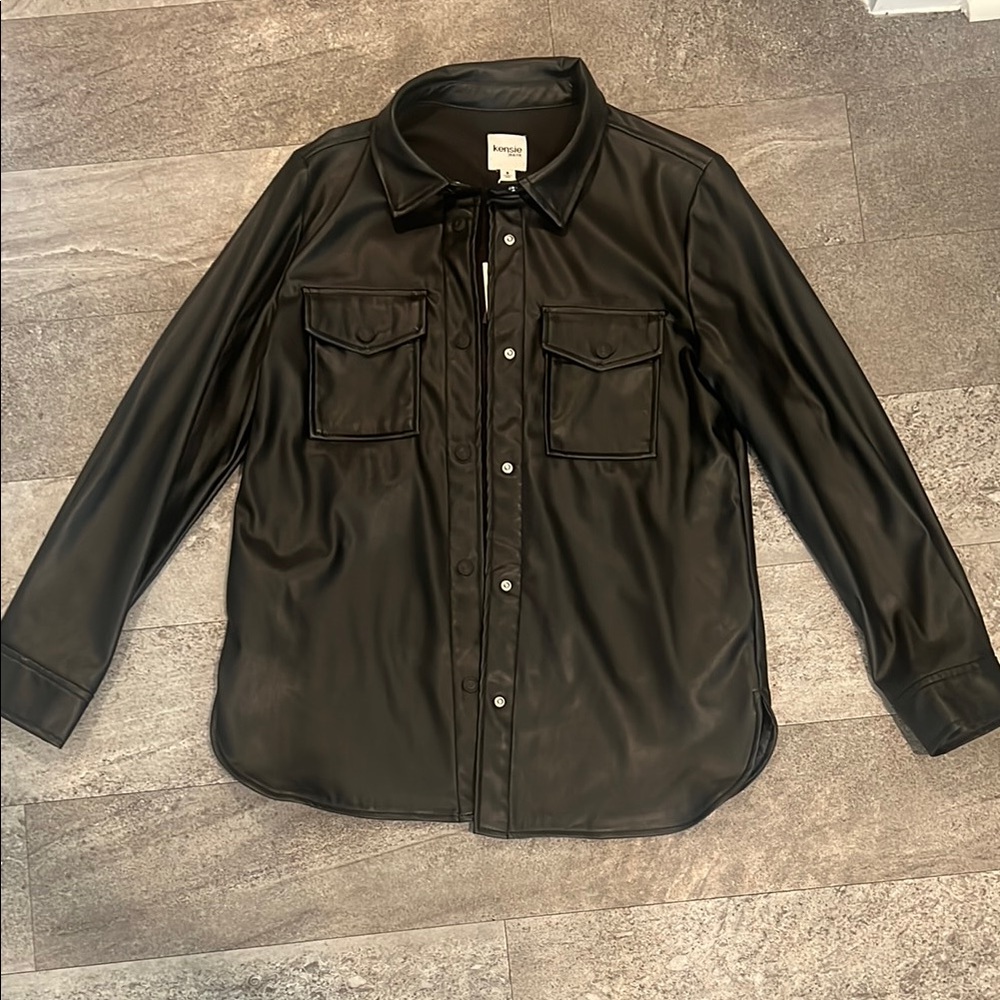 Black Faux Leather Jacket
